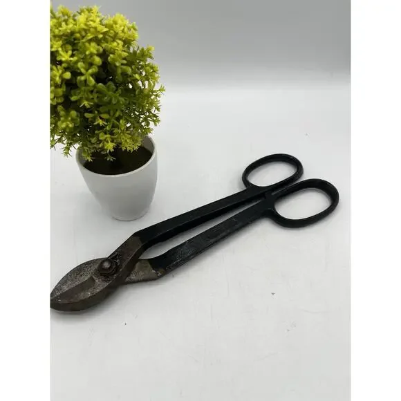 Vintage Compton 9 Forged Steel Tin Snips Sheet Metal Shears Scissor Type USA - Picture 1 of 7